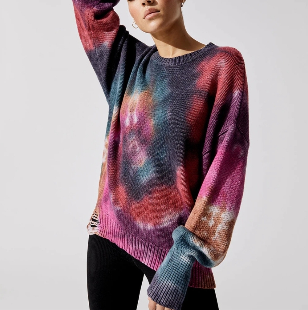 NSF Anabelle Slouchy Sweater Jewel Dye Size S
